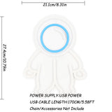 TONGER® Cosmonaut Space Man Astronauts Wall LED Neon Sign Light