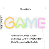 TONGER® GAME Wall LED Neon Sign Light