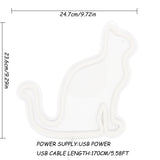 TONGER® Cat Wall LED Neon Sign Light