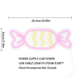 TONGER® Cute Candy Wall LED Neon Sign Light