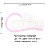 TONGER® Coffee Wall LED Neon Sign Light