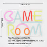 TONGER® Game Room With Earphone Wall LED Neon Sign Light
