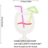 TONGER® Goblet Cocktail Wall LED Neon Sign Light