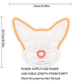TONGER® Corgi Puppies Dogs Wall LED Neon Sign Light