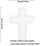 TONGER® Jesus Cross Wall LED Neon Sign Light