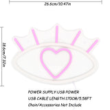 TONGER® Heart In Eye Wall LED Neon Sign Light