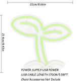 TONGER® Artistic Sapling Seedlings Tree Wall LED Neon Sign Light