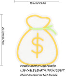 TONGER® Cashier USD Money Pocket Wall LED Neon Sign Light