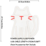 TONGER® Cute Sweet Cat Wall LED Neon Sign Light