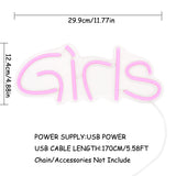 TONGER® Girls Wall LED Neon Sign Light