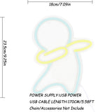 TONGER® Dancing Canton Person Wall LED Neon Sign Light