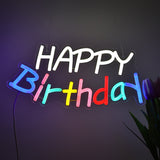 TONGER® Happy Birthday Wall LED Neon Sign Light