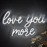 TONGER® Love You More Wall LED Neon Sign Light