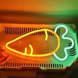 TONGER® Carrot Wall LED Neon Sign Light
