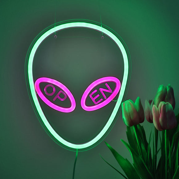 TONGER® Alien Open Wall LED Neon Sign Light