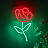 TONGER® Rose Flower Wall LED Neon Sign Light