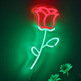 TONGER® Rose Flower Wall LED Neon Sign Light