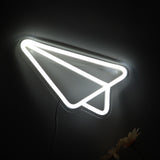 TONGER® Paper Plane Wall LED Neon Sign Light