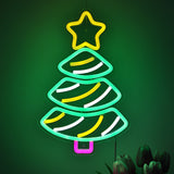 TONGER® Christmas Tree With Star Wall LED Neon Sign Light