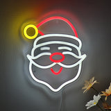 TONGER® Christmas Santa Claus Wall LED Neon Sign Light