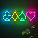 TONGER® Poker Symbol Wall LED Neon Sign Light