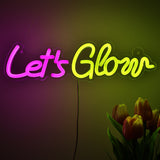 TONGER® Let's Glow Wall LED Neon Sign Light