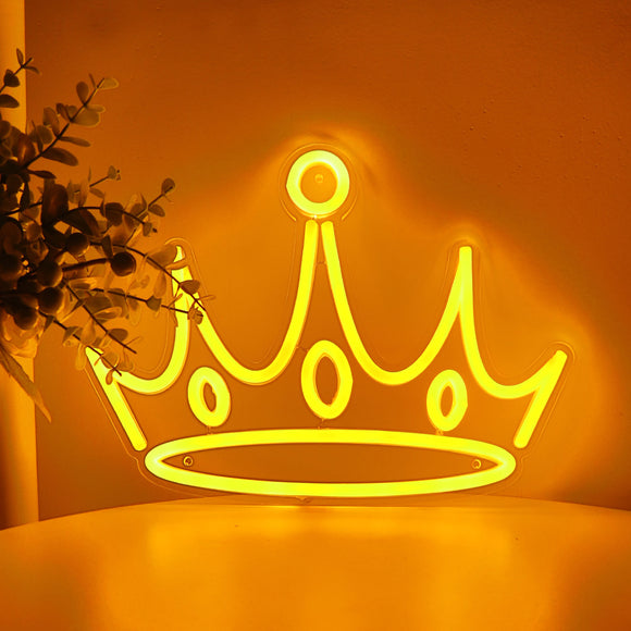 TONGER® Crown Wall LED Neon Sign Light