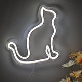 TONGER® Cat Wall LED Neon Sign Light