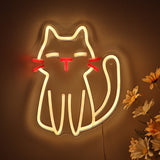 TONGER® Cute Sweet Cat Wall LED Neon Sign Light