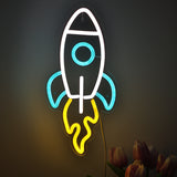 TONGER® Rocket Wall LED Neon Sign Light