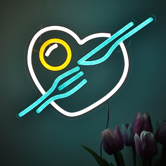 TONGER® Love Food Wall LED Neon Sign Light