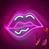 TONGER® Women Sexy Lips  Wall LED Neon Sign Light