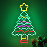TONGER® Christmas Tree With Star Wall LED Neon Sign Light