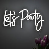 TONGER® Let's party Wall LED Neon Sign Light