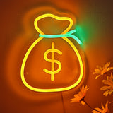 TONGER® Cashier USD Money Pocket Wall LED Neon Sign Light