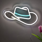 TONGER® Cow Boy Hat Wall LED Neon Sign Light