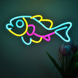 TONGER® Fish Wall LED Neon Sign Light