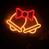 TONGER® Christmas Bells Wall LED Neon Sign Light