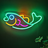 TONGER® Fish Wall LED Neon Sign Light