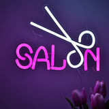 TONGER® Hair Salon Sissors Wall LED Neon Sign Light