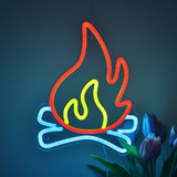 TONGER® Fire Wall LED Neon Sign Light
