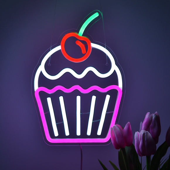 TONGER® Melting Cupcake Wall LED Neon Sign Light