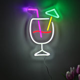 TONGER® Goblet Cocktail Wall LED Neon Sign Light
