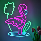 TONGER® Flamingo Bird Wall LED Neon Sign Light