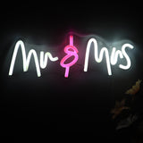 TONGER® Mr &Mrs Wall LED Neon Sign Light