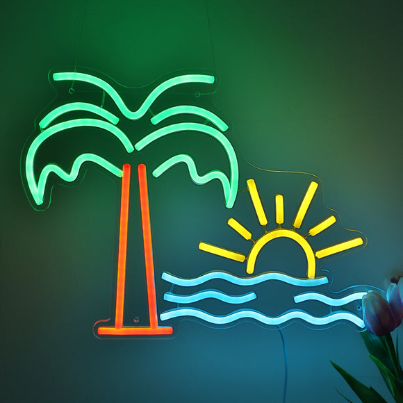 TONGER® Beachy Wall LED Neon Sign Light