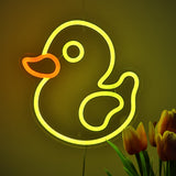 TONGER® Rubber Ducky Wall LED Neon Sign Light