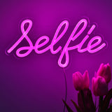 TONGER®  Pink Vibrant Glowing Selfie Wall LED Neon Sign Light