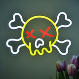 TONGER® Skull And Bones Wall LED Neon Sign Light