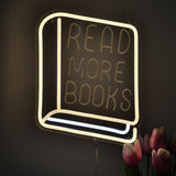 TONGER® Read More Books Wall LED Neon Sign Light